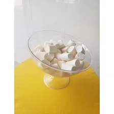 Taça Inclinada Grande Acrílica Para Doces Doceira Cristal Foto mini  3