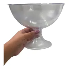 Taça Inclinada Grande Acrílica Para Doces Doceira Cristal Foto  mini 1