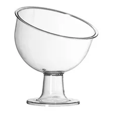 Taça Inclinada Media Acrílica Para Doces Doceira Cor Cristal Foto mini 1