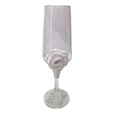Taça Vidro Casamento Noivos Presente Amor Foto  mini 1