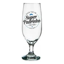 Taça Vidro Cerveja Chopp Super Padrinho 300ml Foto mini 1