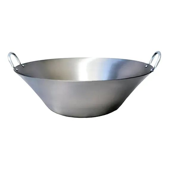 Tacho Beira Alta De Aço Carbono Polido Doce Sabão 66cm 40l Foto 1