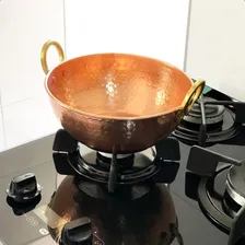 Tacho De Cobre Puro Com Alças Em Liga De Bronze 5 Litros Foto mini 4