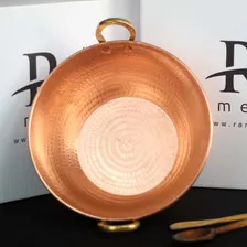 Tacho De Cobre Puro Com Alças Liga De Bronze 3 Litros Foto mini 4