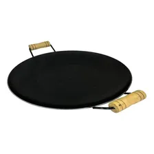 Tacho Disco De Arado Aço Fundo Rústico Para Porções 33cm Foto mini 1