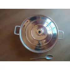 Tacho Gigante Batido Fundido AlumĂnio NÂș60 Com Tampa+brinde Cor Cinza Foto mini 4
