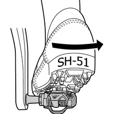 Taco Mtb Shimano Sm-sh51 Foto mini 2