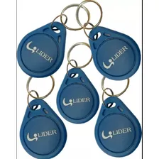 Tag Kit 5 Chaveiros De Proximidade Azul Rfid Gravado Lider Foto  mini 1