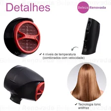 Taiff Secador Cabelo New Black Ion Profissional 2000w - 220v Foto mini 2