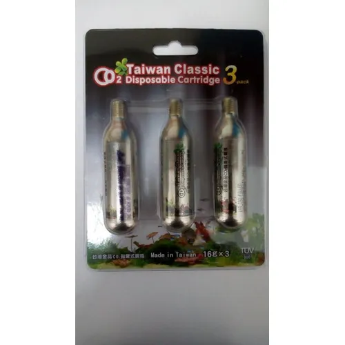 Taiwan Classic - Cartucho De Co2 Descartável 16g (3 Pcs) Foto 1