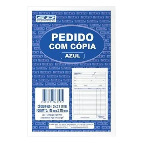 Talão De Pedido São Domingos Talão Pedido 1/18 Foto 1