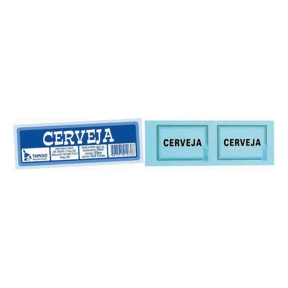 Talão Ficha Cerveja 50 X 2 75 Mm X 160 Mm C/10 Tamoio Foto 1