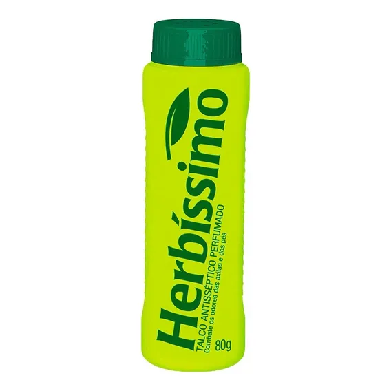 Talco Antisséptico Herbíssimo 80g Perfumado Foto 1