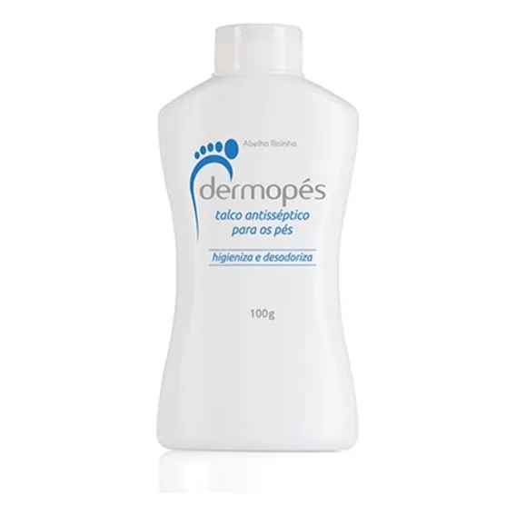 Talco Antisséptico Para Os Pés Dermopés Abelha Rainha 100g Foto 1