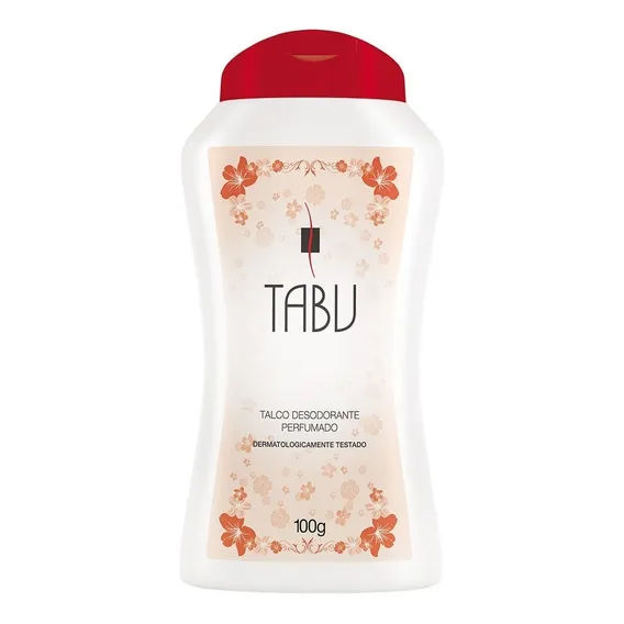 Talco Desodorante Perfumado Tabu Tradicional 100g Foto 1