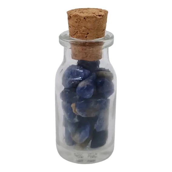 Talismã Amuleto De Pedra Natural Sodalita - Pote Da Intuição Foto 1
