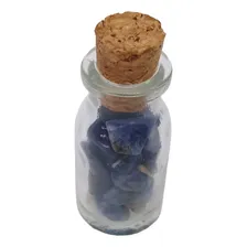 Talismã Amuleto De Pedra Natural Sodalita - Pote Da Intuição Foto mini  3