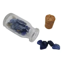 Talismã Amuleto De Pedra Natural Sodalita - Pote Da Intuição Foto mini  2