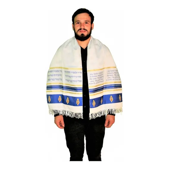 Talit Estola Sacerdotal Manto De Oração - De Israel Foto 1