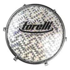 Tamborim Preto Injetado Pele Holografica Torelli Tt-405 Foto mini 3