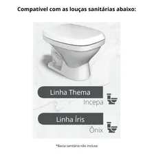 Tampa Assento Sanitário Thema Almofadado Bege Biscuit Durín Foto mini 3