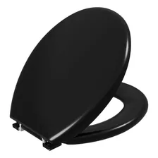 Tampa Assento Vaso Sanitário Oval Universal Almofadado Astra Cor Preto Foto mini 2