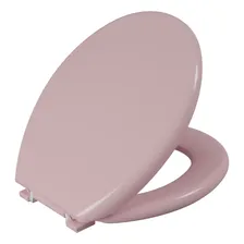 Tampa Assento Vaso Sanitário Oval Universal Almofadado Astra Cor Rosa Foto mini 2