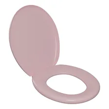 Tampa Assento Vaso Sanitário Oval Universal Almofadado Astra Cor Rosa Foto mini 1