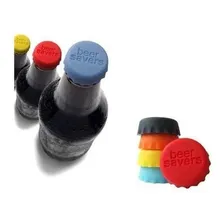 Tampa De Silicone Garrafa Cerveja Refrigerante Suco 6 Peças Foto mini 2