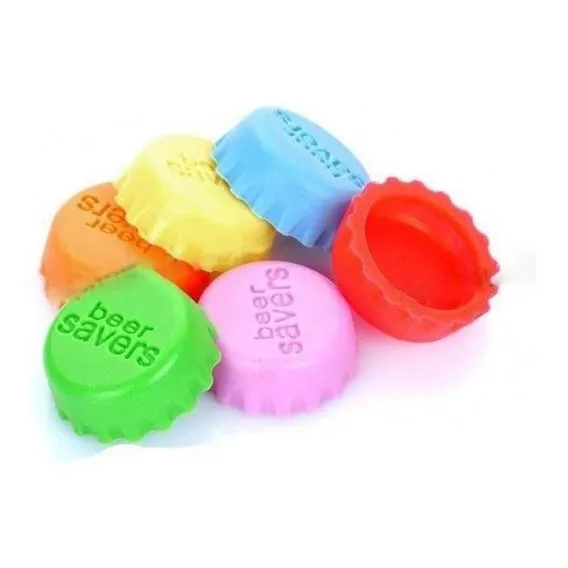 Tampa De Silicone Garrafa Cerveja Refrigerante Suco 6 Peças Foto 1