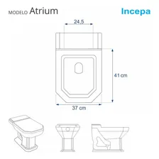 Tampa De Vaso Atrium Preto Para Bacia Incepa Laufen Foto mini 3