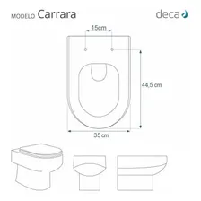 Tampa De Vaso Carrara Creme Bege Claro Para Bacia Deca Foto mini 3