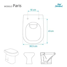 Tampa De Vaso Paris Visone (nude) Para Bacia Ideal Standard Foto mini 3
