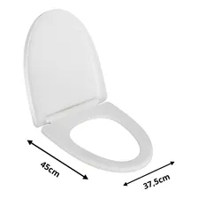 Tampa De Vaso Vaso Monobloco Assento Soft Close Manplex Cor Branco Foto mini 2