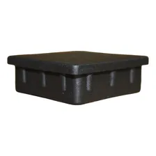 Tampa Ponteira Plástica Tubo Metalon Quadrado 50x50 50un. Cor Preto Foto mini 1