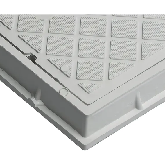 Tampa Pvc Caixa Esgoto 40x40 Branca Foto 1
