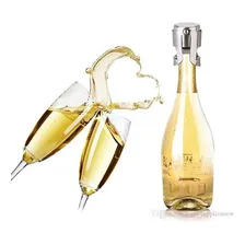 Tampa Rolha Inox Para Garrafa Champagne Prosecco E Espumante Foto mini 4