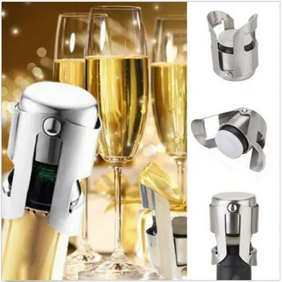 Tampa Rolha Inox Para Garrafa Champagne Prosecco E Espumante Foto 1