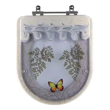 Tampa Vaso Decorada Borboleta Carrara Amêndoa Para Vaso Deca Foto  mini 1