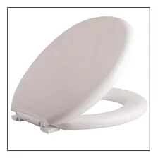 Tampa Vaso Sanitario Almofadada Universal Vaso Oval Branco Foto mini 1