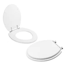 Tampa Vaso Sanitário Madeira Laqueada Izy Para Bacia Deca Cor Branco Foto mini 2