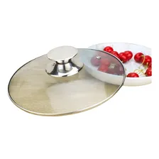 Tampa Vidro 20cm Panela Frigideira Caçarola Pomel Luxo Inox Foto mini 1