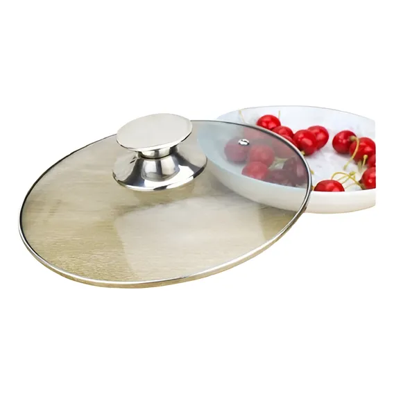 Tampa Vidro 20cm Panela Frigideira Caçarola Pomel Luxo Inox Foto 1