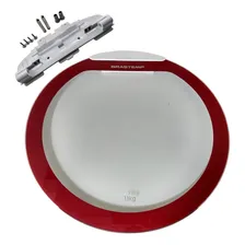 Tampa Vidro + Base Dobradica Maquina Brastemp Bwg11 Bwg11a Cor Transparente Foto mini 1
