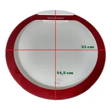 Tampa Vidro + Base Dobradica Maquina Brastemp Bwg11 Bwg11a Cor Transparente Foto mini 4