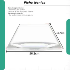Tampa Vidro Freezer Metal Frio 300 Litros 57x46 Hf30 Foto mini 3
