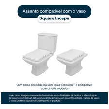 Tampo De Privada Poliéster Square Branco P/ Louça Da Incepa Foto mini 4