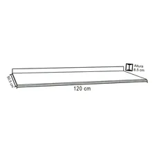 Tampo Para Balcão De Cozinha 120cm Mdp Castanho - Lumil Foto mini 4