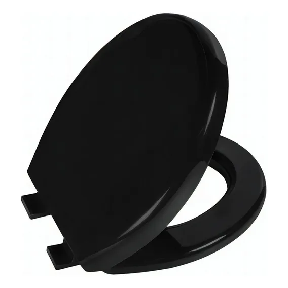 Tampo Vaso Sanitário Oval Com Amortecedor Preto Astra Foto 1