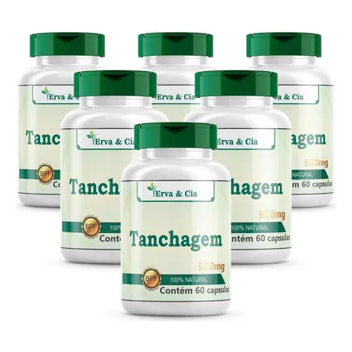 Tanchagem Digestivo 100% Natural Em Capsulas 6 Frascos Foto 1